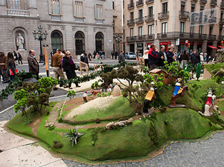 Pesebre de la plaza de Sant Jaume