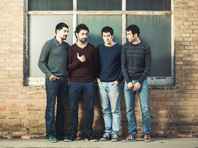 Els Amics de les Arts Joan Enric Barceló, Eduard Costa, Ferran Piqué, Dani Alegret