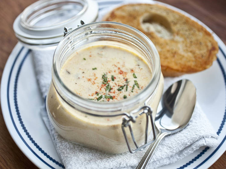 Corn chowder at the Water Table