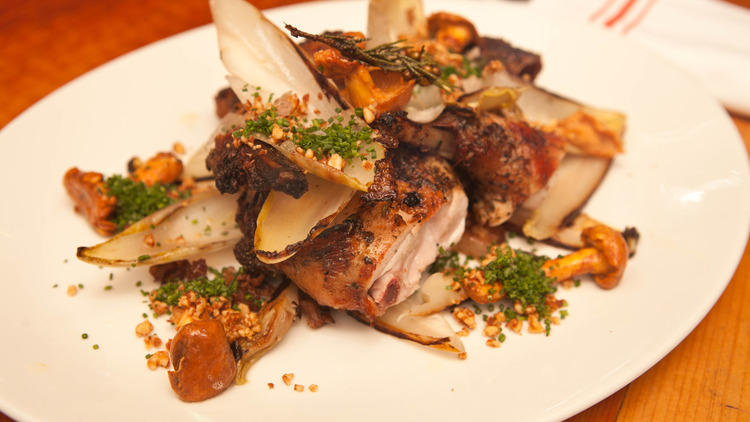 Spit-roasted rabbit at Il Buco Alimentari & Vineria