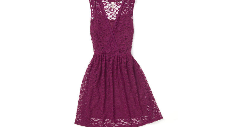 Missguided Veronica Open Back Lace Midi Dress In Red, $69