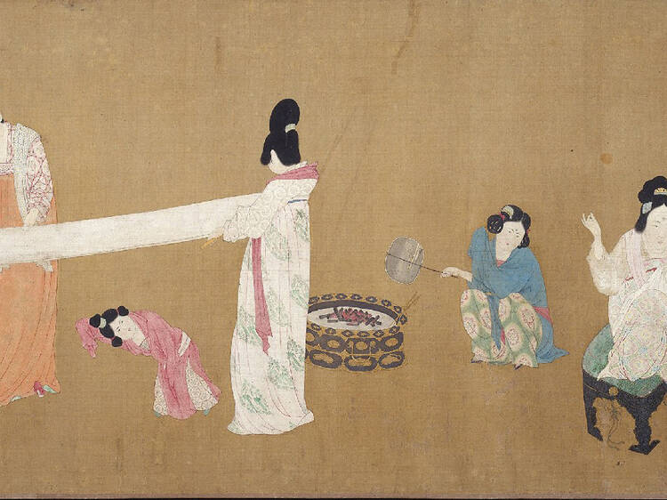 Emperor-Huizong---Court-Ladies-Preparing-Newly-Woven-Silk