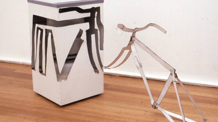 ‘Spin Dryer with Bicycle Frame Including Handlebars’, 1981