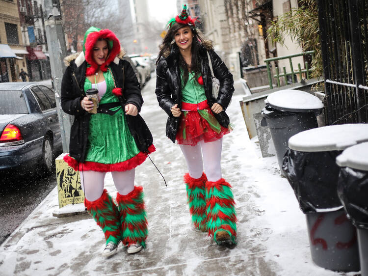 SantaCon 2022 Overtakes NYC As Rowdy Residents Dress as Saint Nick