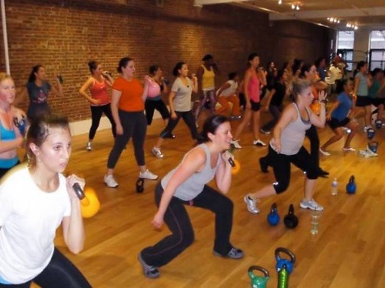 Female-only Kettlebell Kickboxing class