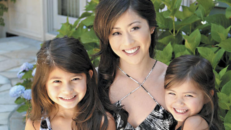 Kristi Yamaguchi and her children