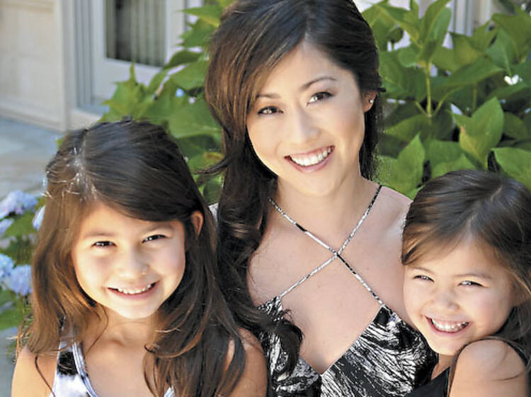 Kristi Yamaguchi and her children