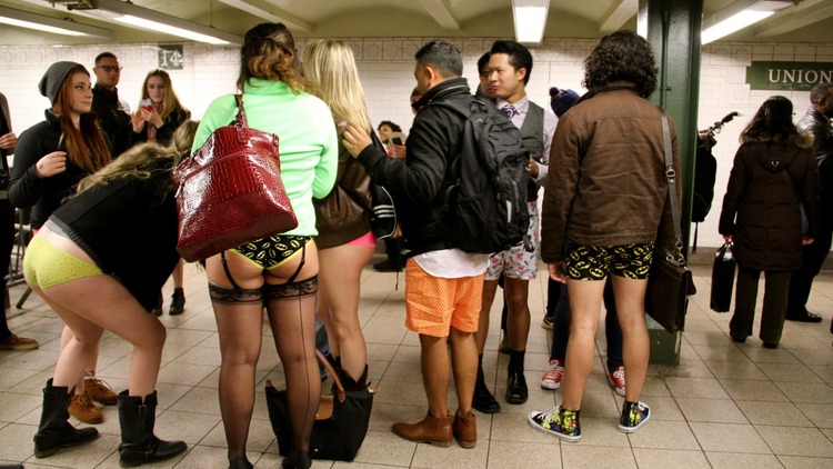 No Pants Subway Ride 2014, Improv Everywhere