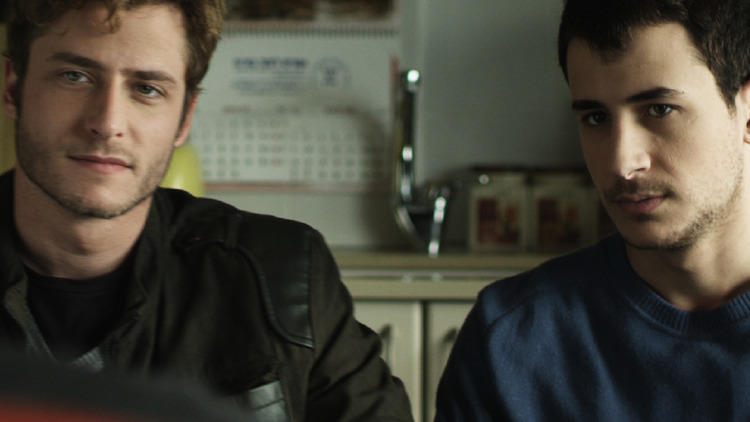 Michael Aloni and Nicholas Jacob in Out in the Dark