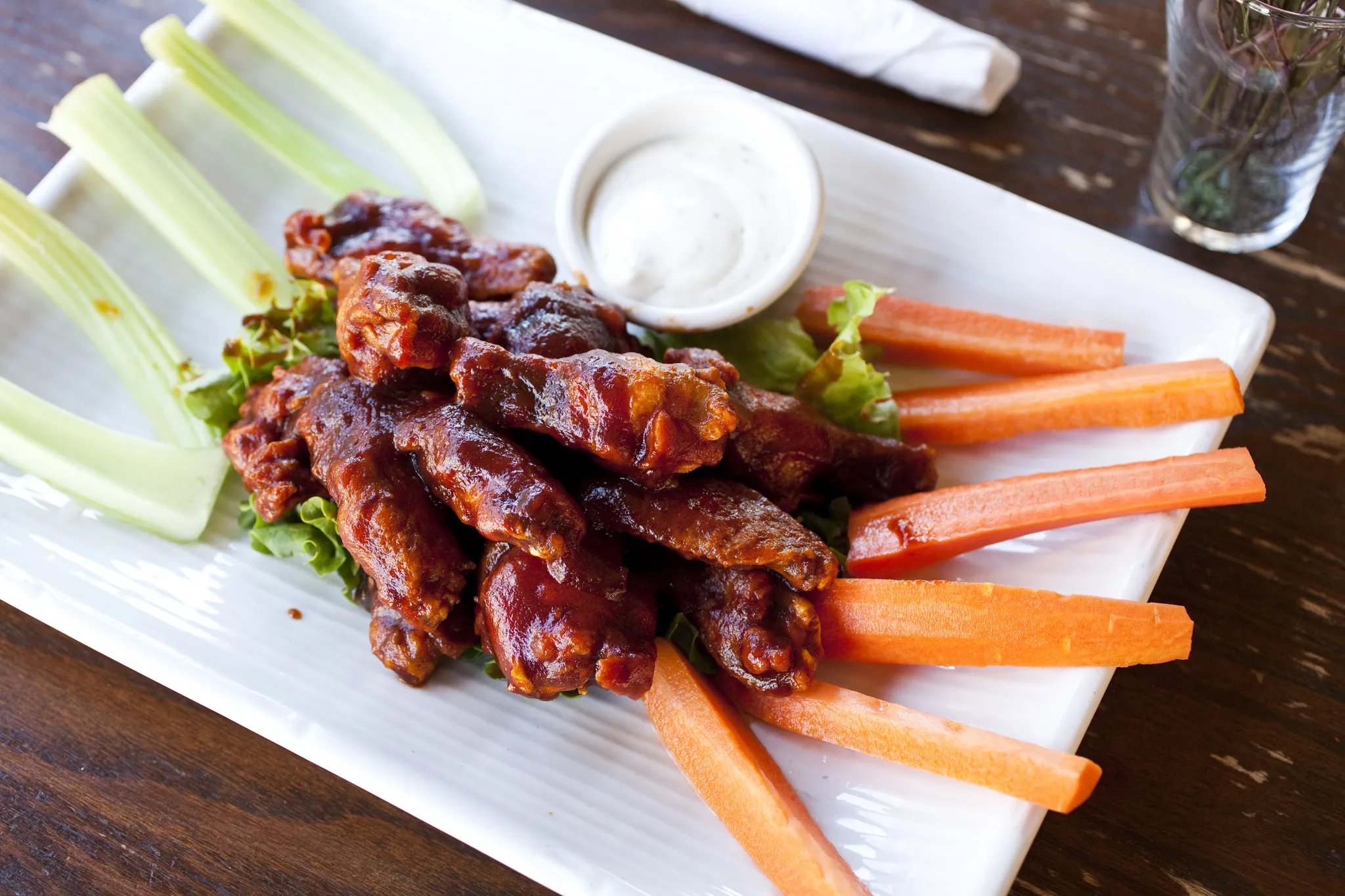Barbeque wings at Bayard's Ale House