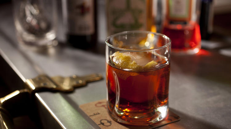 The smoked negroni is on the menu at SideDoor, a gastropub in River North.