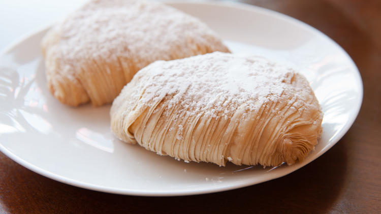 Sfogliatelle at Scafuri Bakery