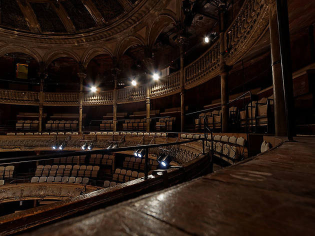 In an old theatre In an old theatre