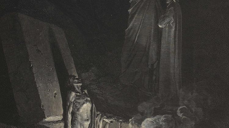 Gustave Doré, « Quels furent tes ancêtres ? », publiée dans Dante Alighieri, 'L’Enfer', Paris, Hachette, 1861 / © Bibliothèque Nationale de France