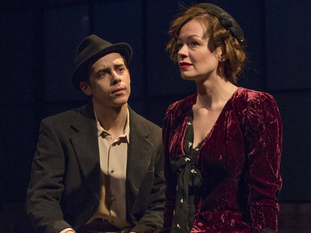 Nate Santana and Nina O'Keefe in Golden Boy at Griffin Theatre Company
