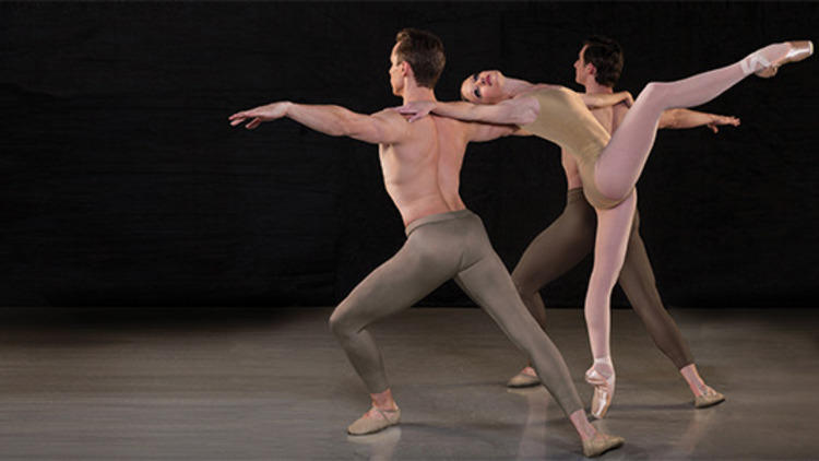 Los Angeles Ballet dancers Allynne Noelle, Alexander Castillo and Christopher Revels in "Return to a Strange Land"