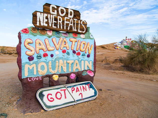 Salton Sea, Salvation Mountain, Slab City, California Desert Salton Sea, Salvation Mountain, Slab City, California Desert