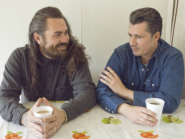 Jonathan Larroquette and Seth Romatelli of Uhh Yeah Dude Jonathan Larroquette and Seth Romatelli of Uhh Yeah Dude
