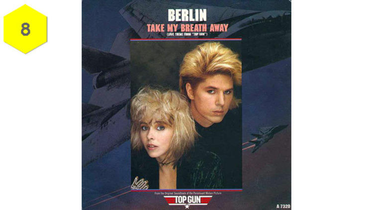 “Take My Breath Away” by Berlin (Top Gun, 1986)