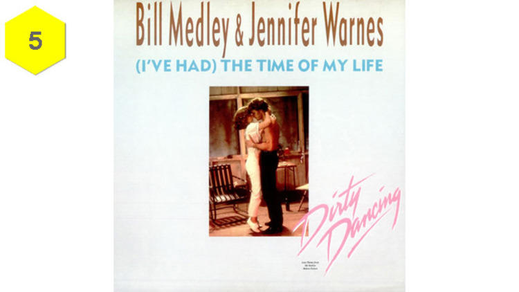 “(I’ve Had) The Time of My Life” by Bill Medley and Jennifer Warnes (Dirty Dancing, 1987)