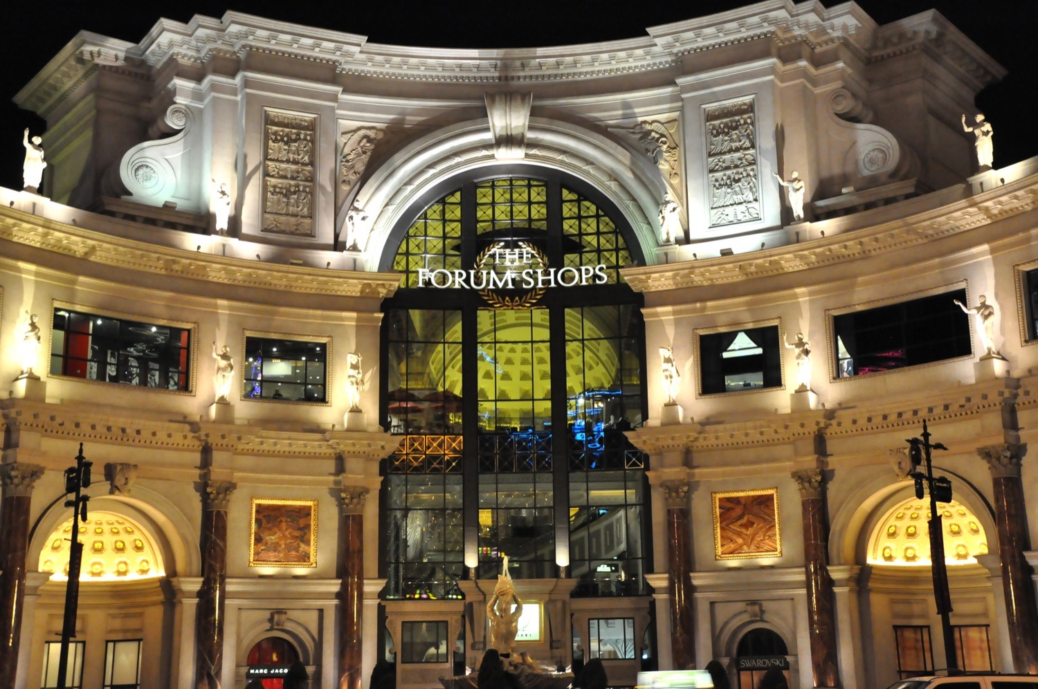 Replica Of Trevi Fountain In Forum Shopping Mall At Caesars Palace