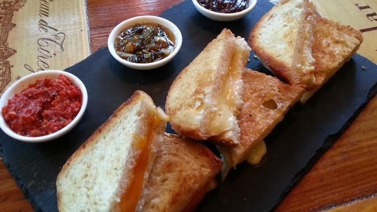Bar Pastoral celebrates Grilled Cheese Month with a $12 sandwich flight.