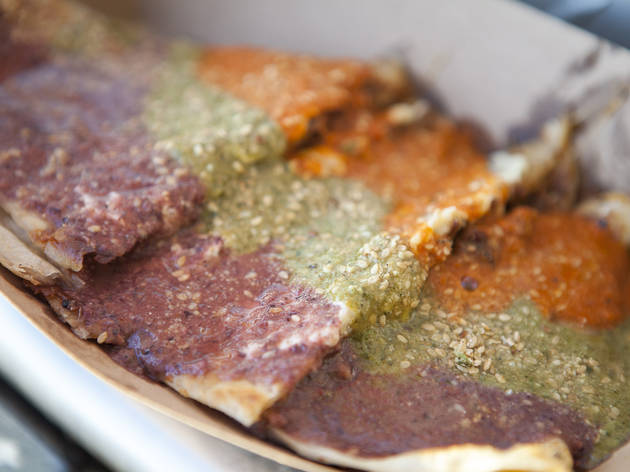 Kogi Taqueria Pacman Quesadilla Kogi BBQ