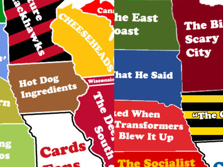 We map Midwestern stereotypes in relation to Chicago.