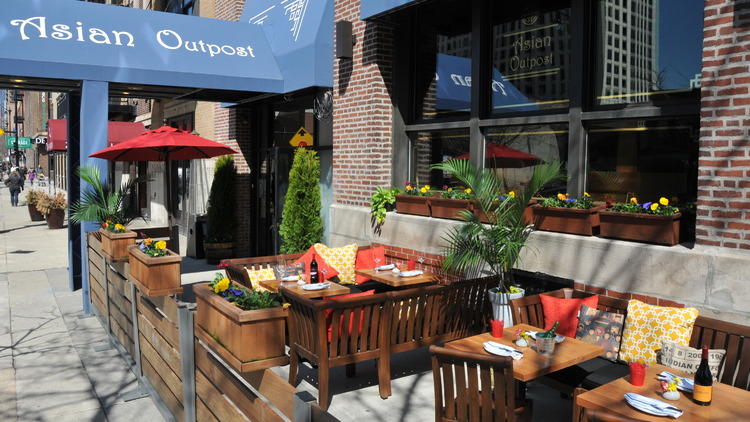 Asian Outpost has a 36-seat patio in the South Loop.