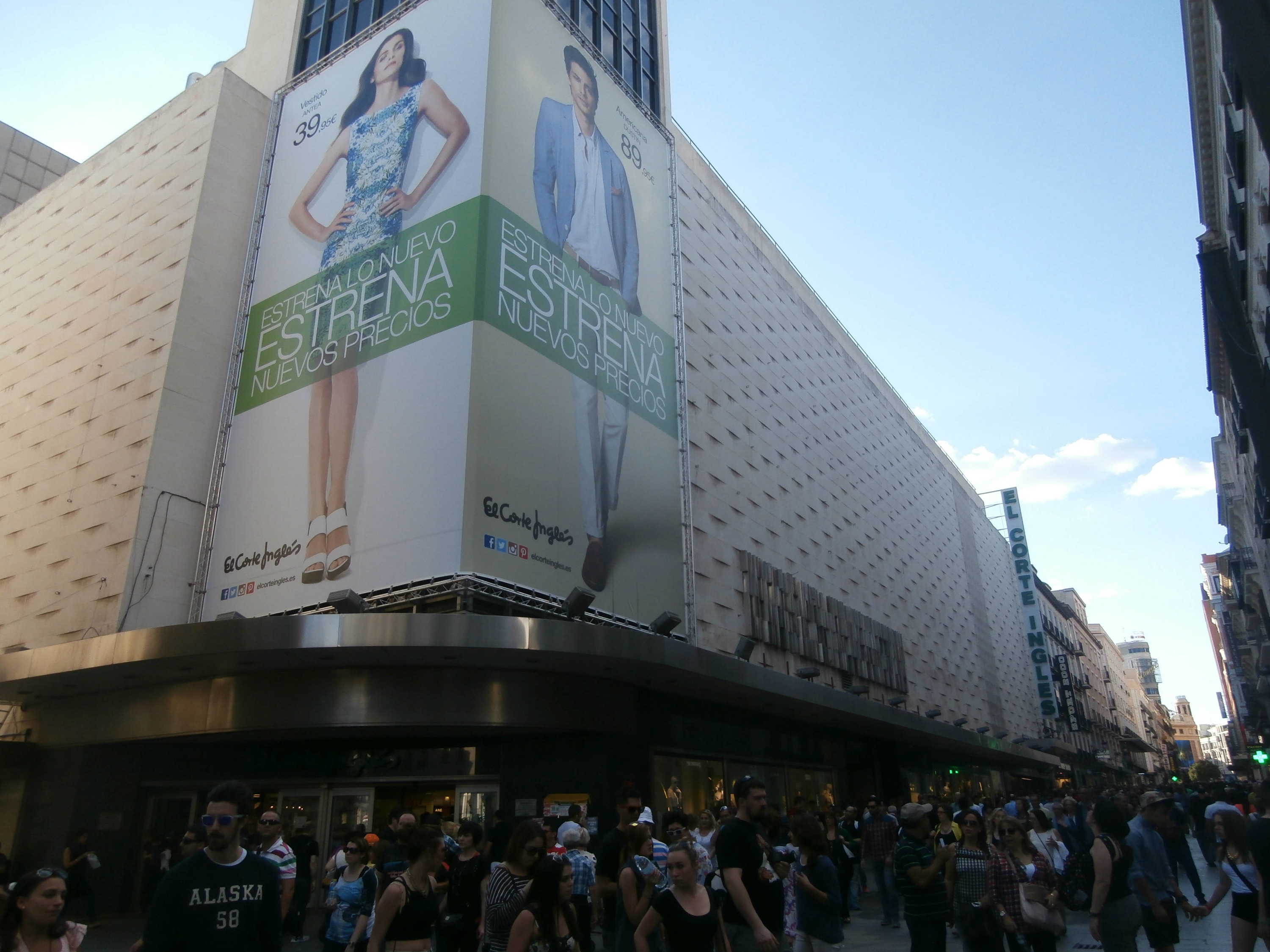 El Corte Ingles Madrid Iluminacion