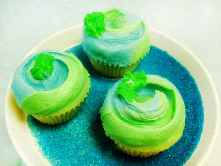 Magnolia Bakery is offering a special Earth Day cupcake on Tuesday.