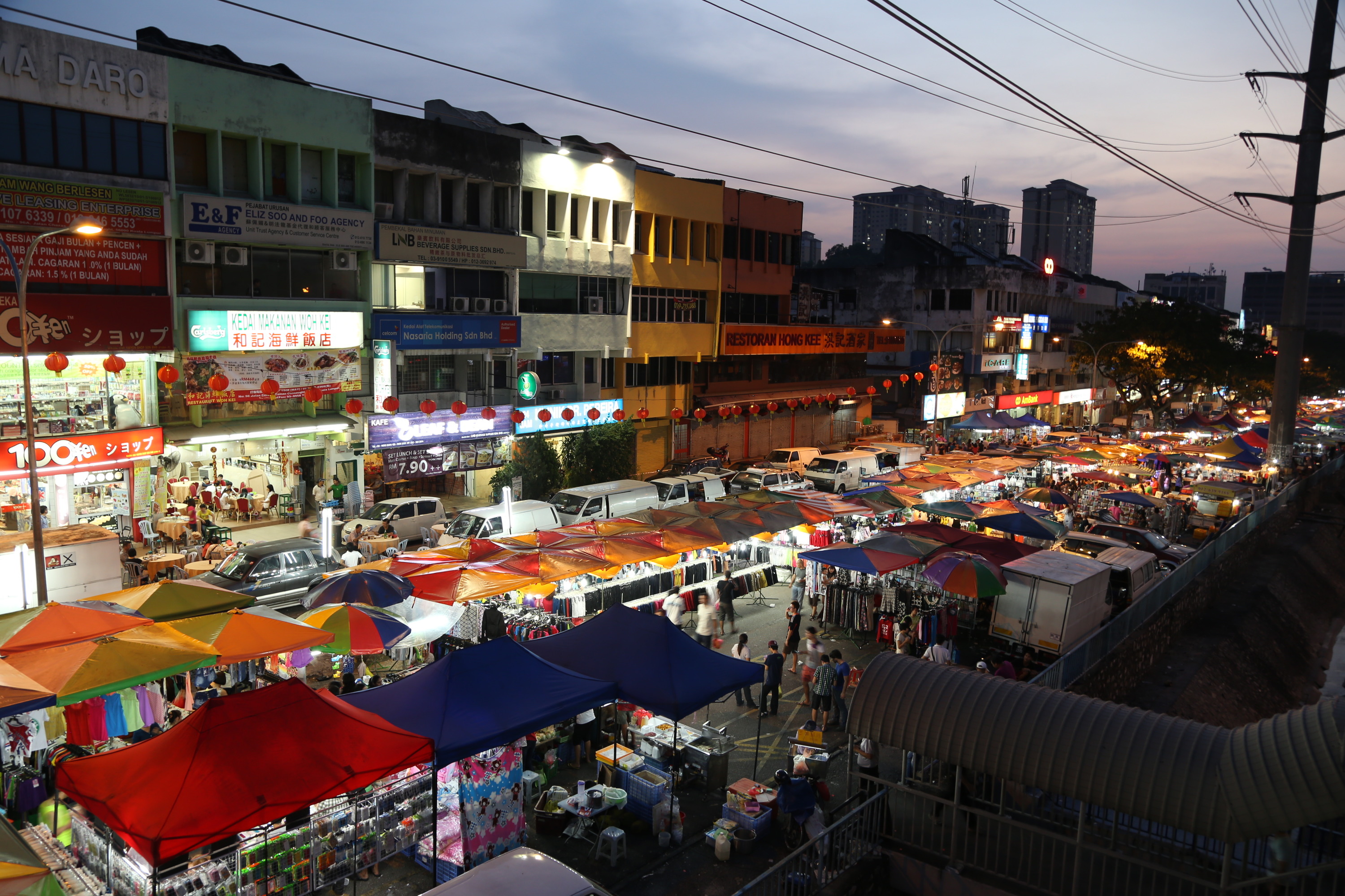 Taman Connaught night  market  Shopping in Cheras Kuala 