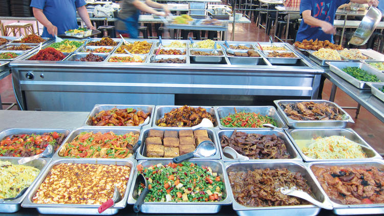 Be spoilt for choice at Guan Yin Monastery vegetarian chap fan