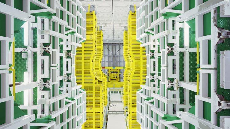 Edgar Martins ('Mobile gantry for the Vega Launcher, seen from underneath CGS-Europe's Spaceport (Kourou, French Guiana)')