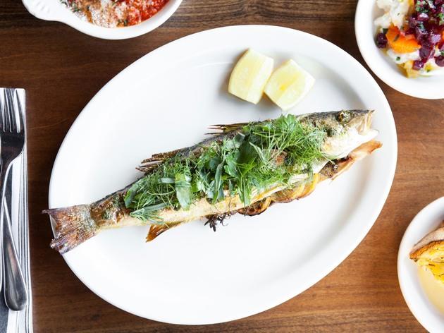 Whole branzino at Scopa Italian Roots