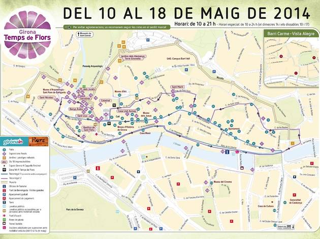 Plànol Girona Temps de flors 2014 ok Plànol Girona Temps de flors 2014 ok