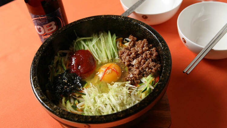 Arroz bibimbap (Corea)