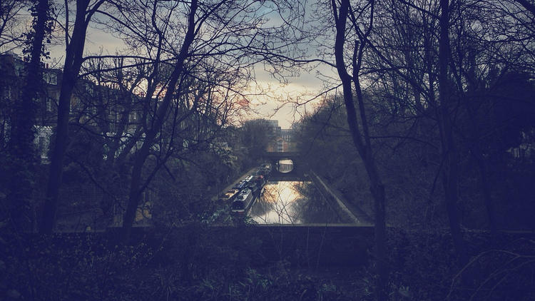 Canal at dusk