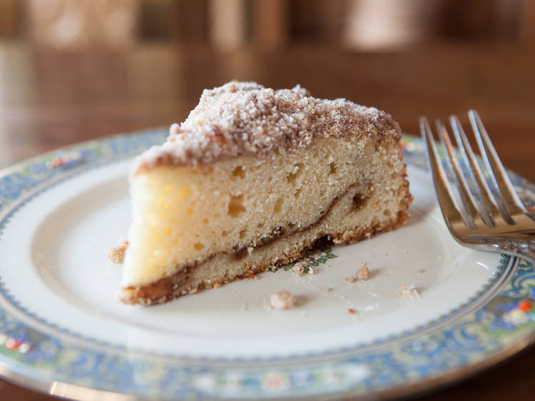 Cinnamon streusel coffee cake at the Publican