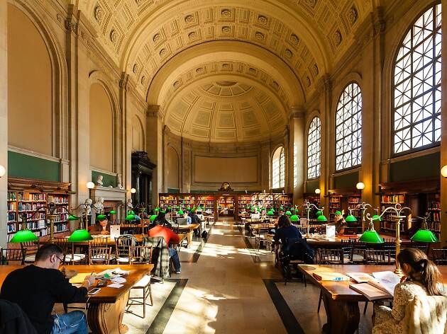 Boston Public Library Attractions In Back Bay Boston