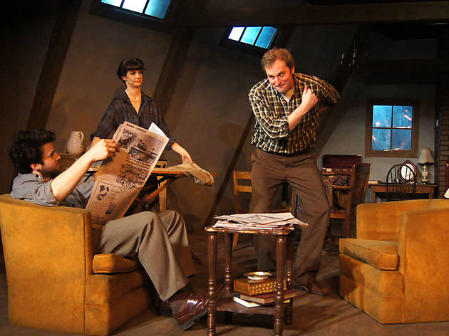 Japhet Balaban, Lucy Carapetyan and Joseph Wiens in Look Back in Anger at Redtwist Theatre