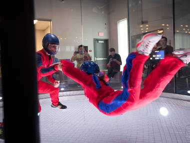 Go skydiving inside at iFLY Go skydiving inside at iFLY
