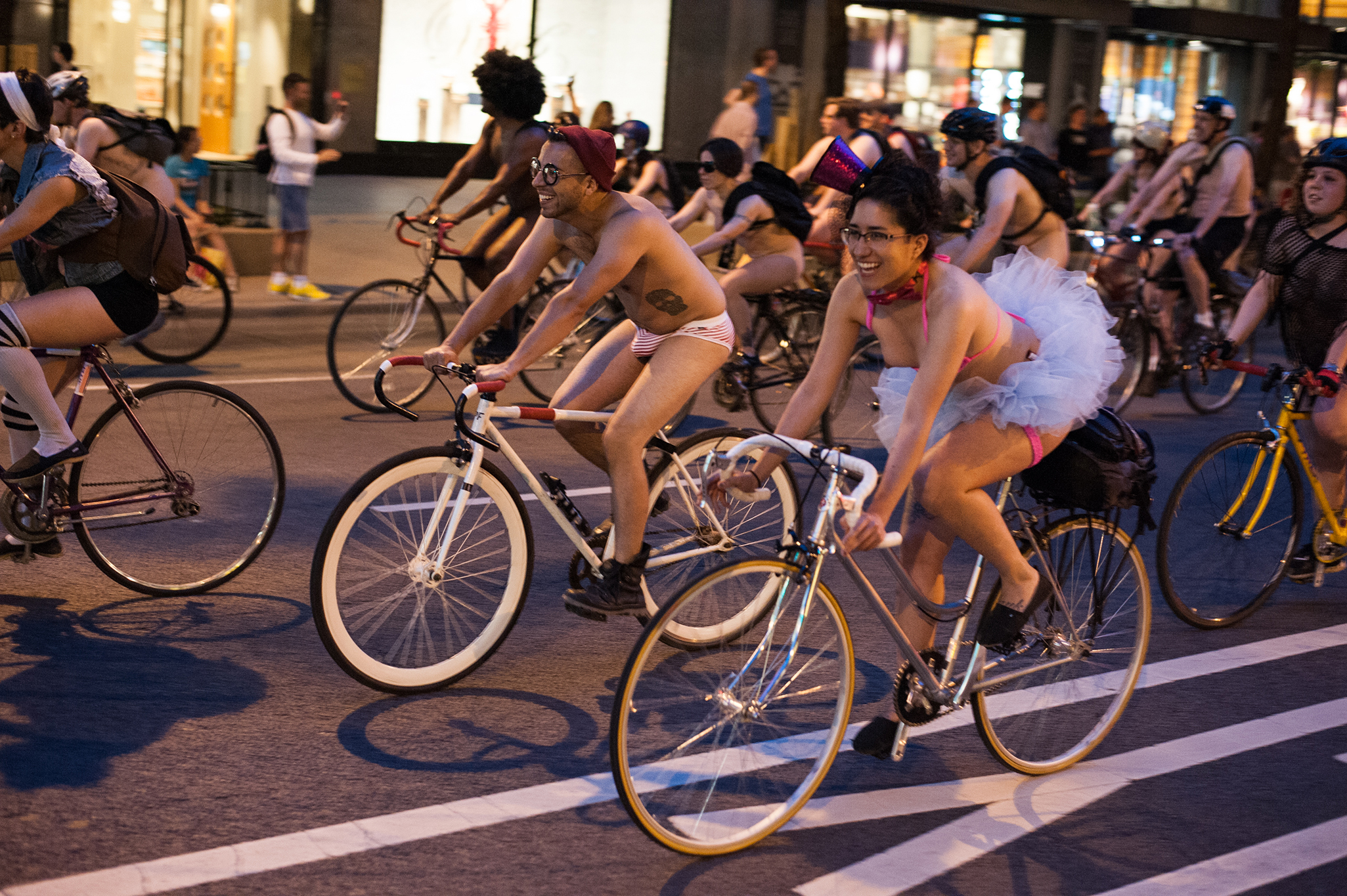 All about the infamous world naked bike ride.