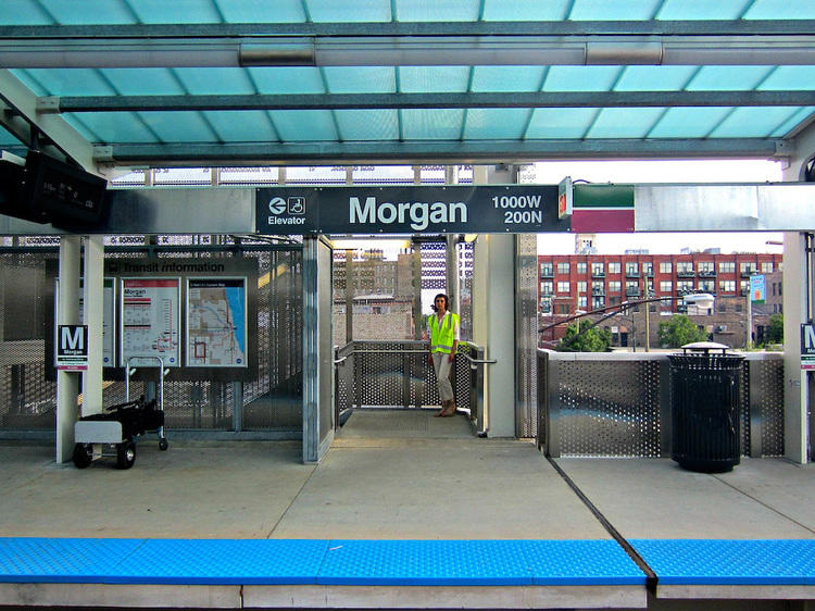 Morgan Green and Pink Line