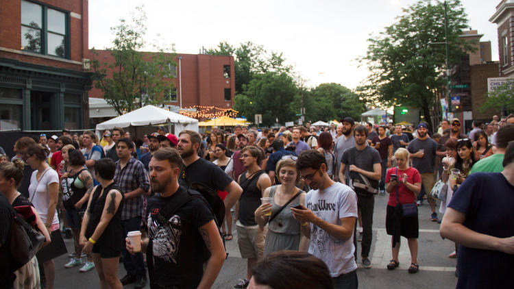 Green Music Festival brought a bike-powered stage and eco-friendly vendors to Wicker Park. 