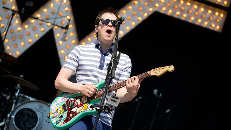 Weezer performs at the 2014 Firefly Music Festival in Dover, Delaware on June 22, 2014.