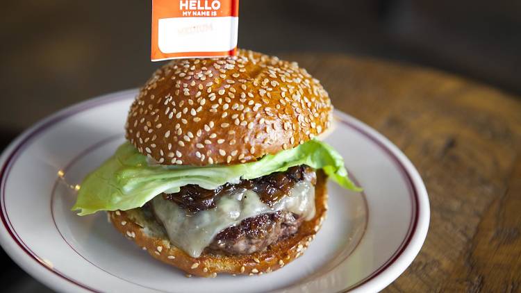 The Belcampo Burger from Belcampo Meat Co. at Grand Central Market