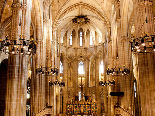 Interior de la catedral de Santa Maria Interior de la catedral de Santa Maria