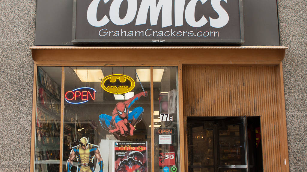 Graham Crackers Comics Shopping in Loop, Chicago