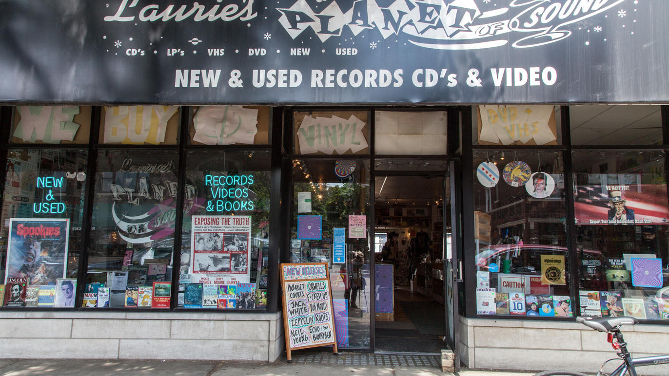 Laurie's Planet of Sound Shopping in Lincoln Square, Chicago
